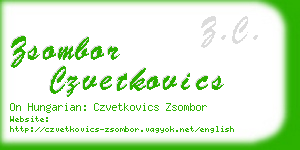 zsombor czvetkovics business card